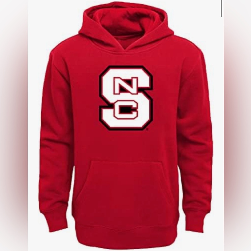 NWT [Gen2] NC State Wolfpack NCAA Fleece Hooded Team Sweatshirt Youth Sz L 14/16